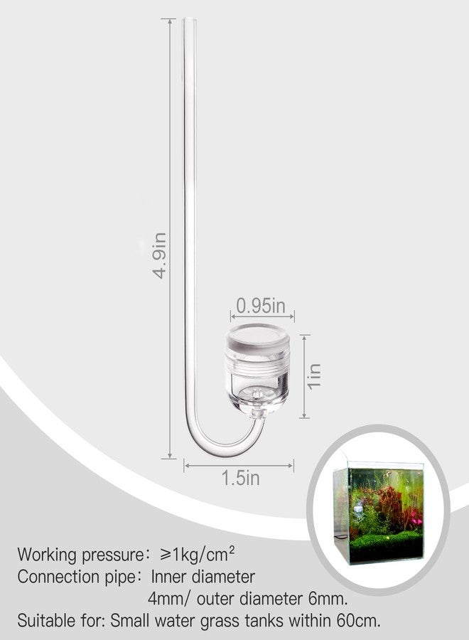 Clscea Acrylic CO2 Diffuser with Integrated Bubble Counter for Aquarium Plants (S) - Image 5